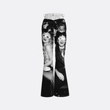 3D! PRINTED FLARED PANTS | Ellen Von Unwerth