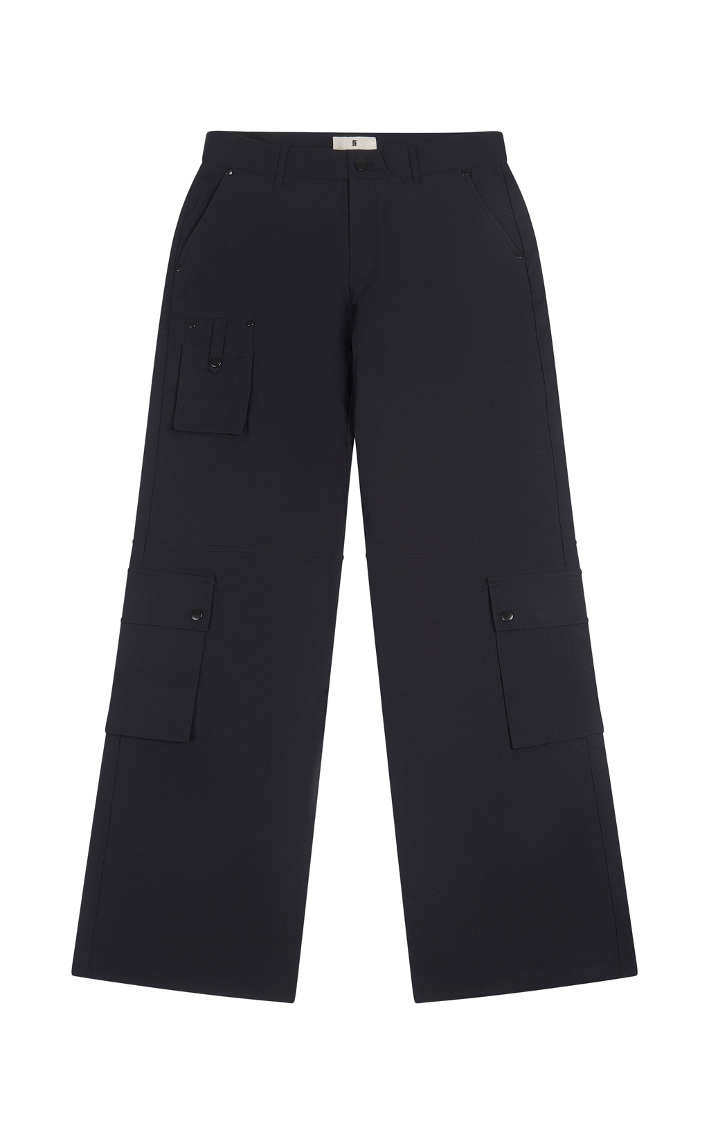 BLACK CARGO PANTS