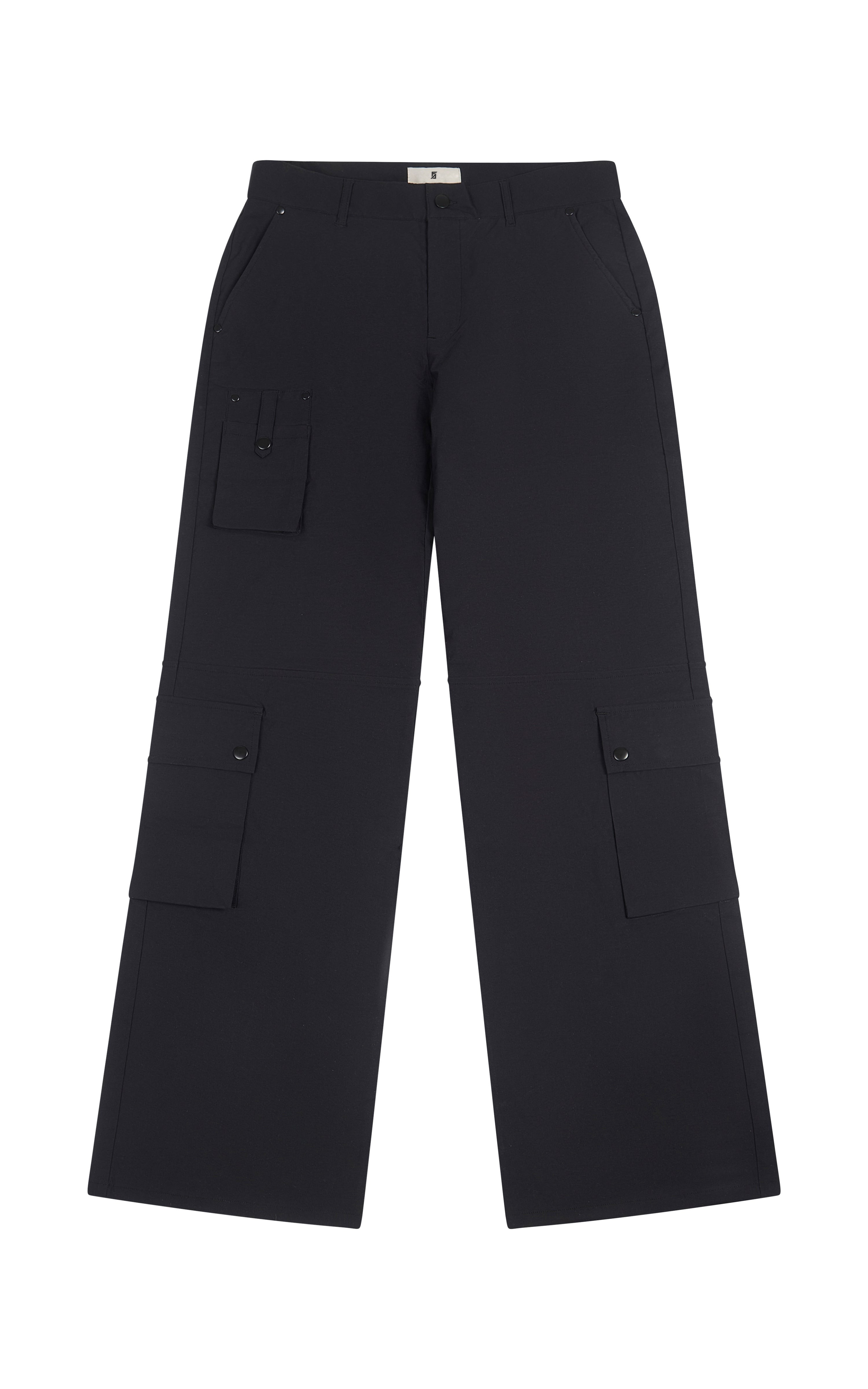 BLACK CARGO PANTS