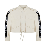 OFF WHITE VANESSA CROPPED PARKA