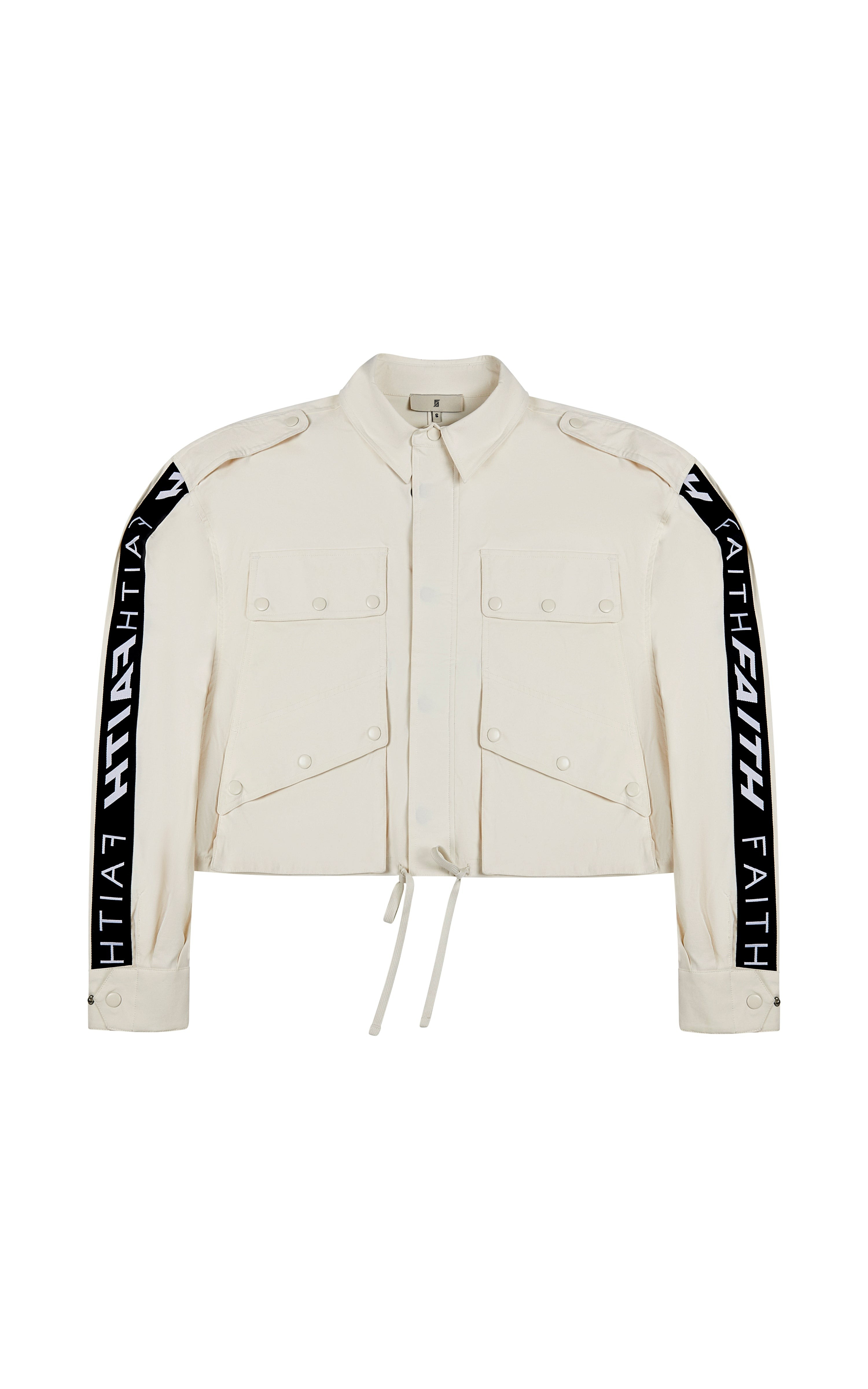 OFF WHITE VANESSA CROPPED PARKA