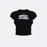 ROCK MY BOAT CROPPED PRINTED BABY T-SHIRT | Ellen Von Unwerth