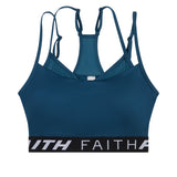 SAILOR BLUE LETY STRAPPY SPORTS BRA TANK