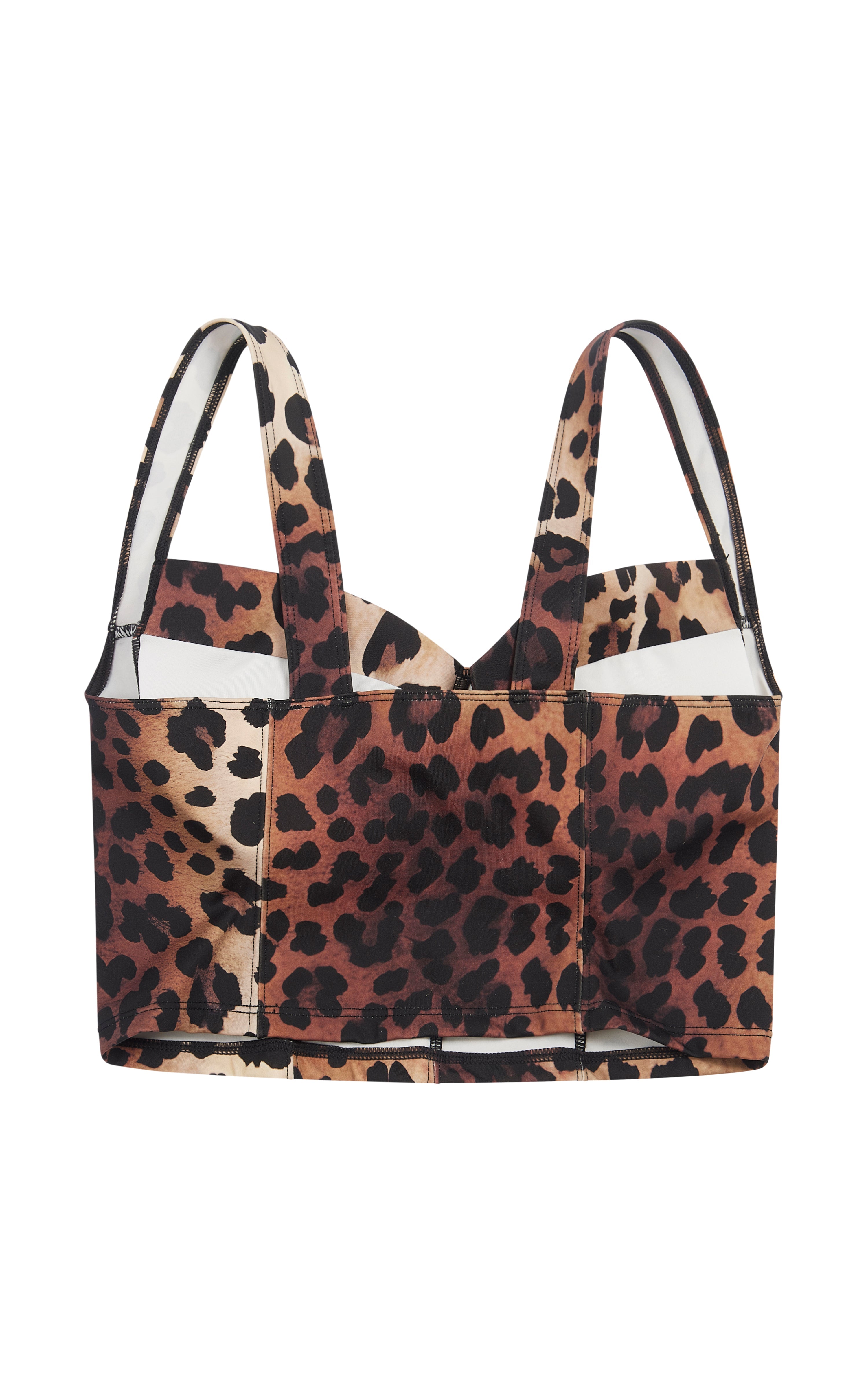 LEOPARD DOLCE BUSTIER BRA TOP