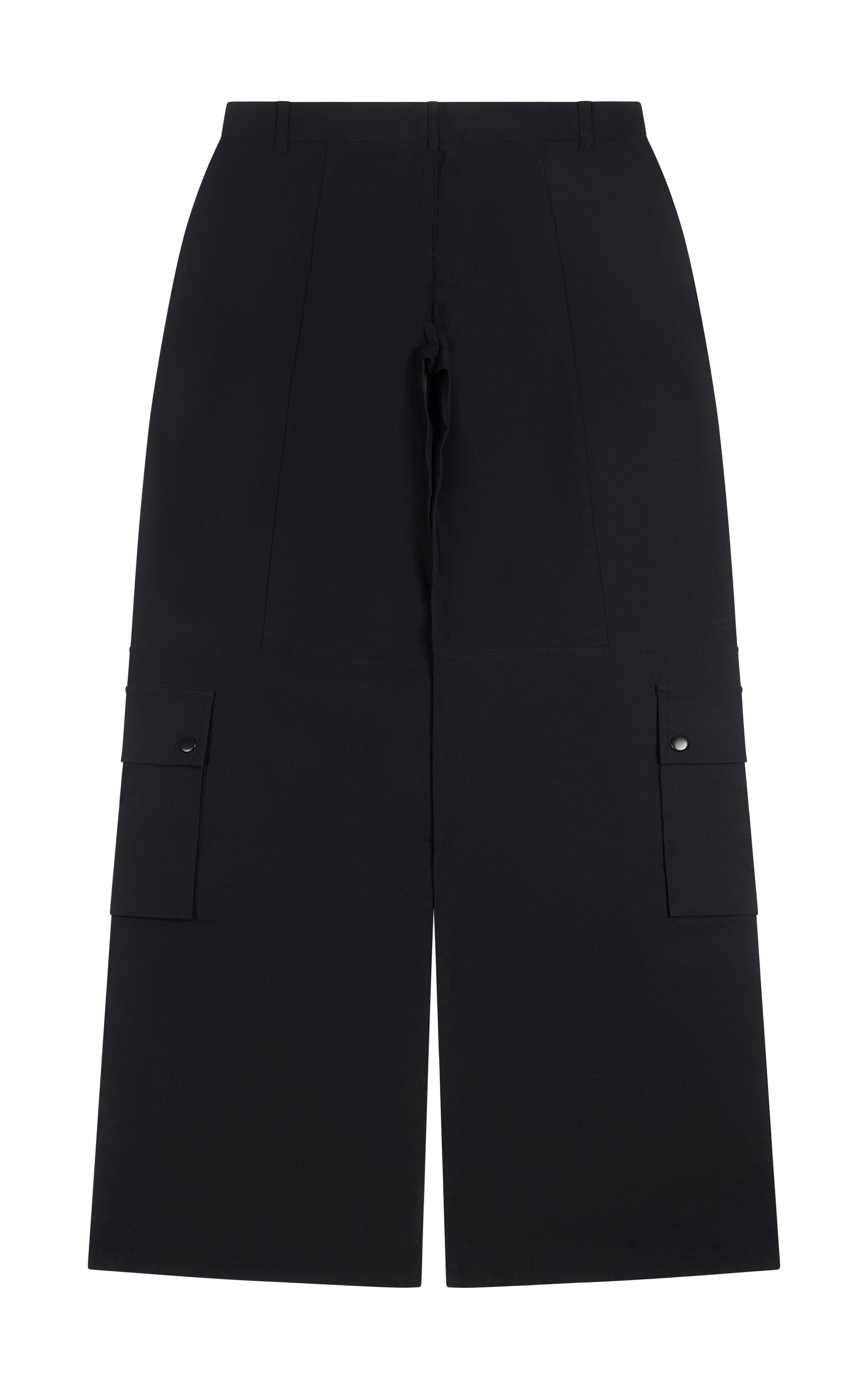 BLACK CARGO PANTS