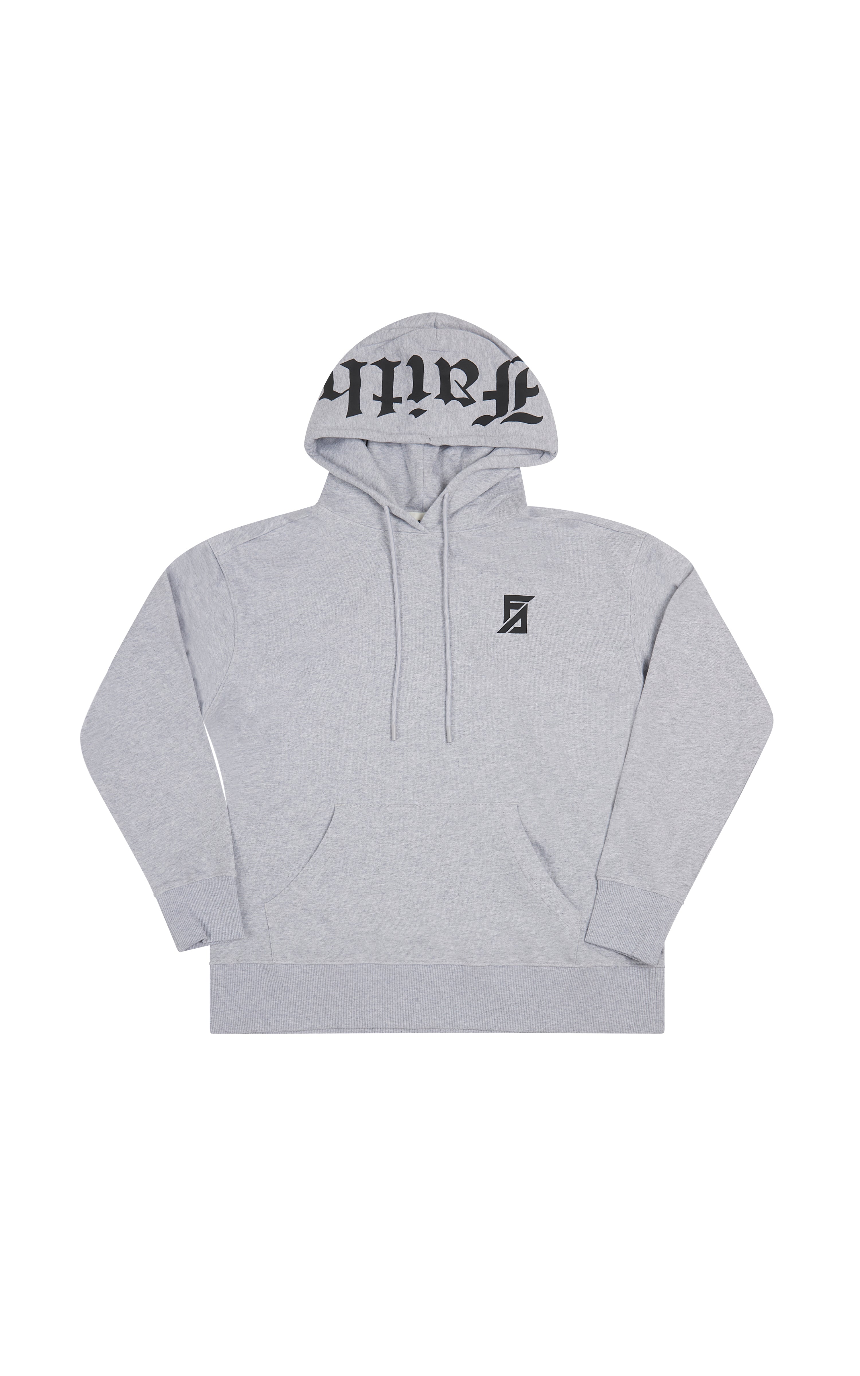 GREY FAITH OVERSIZED HOODIE