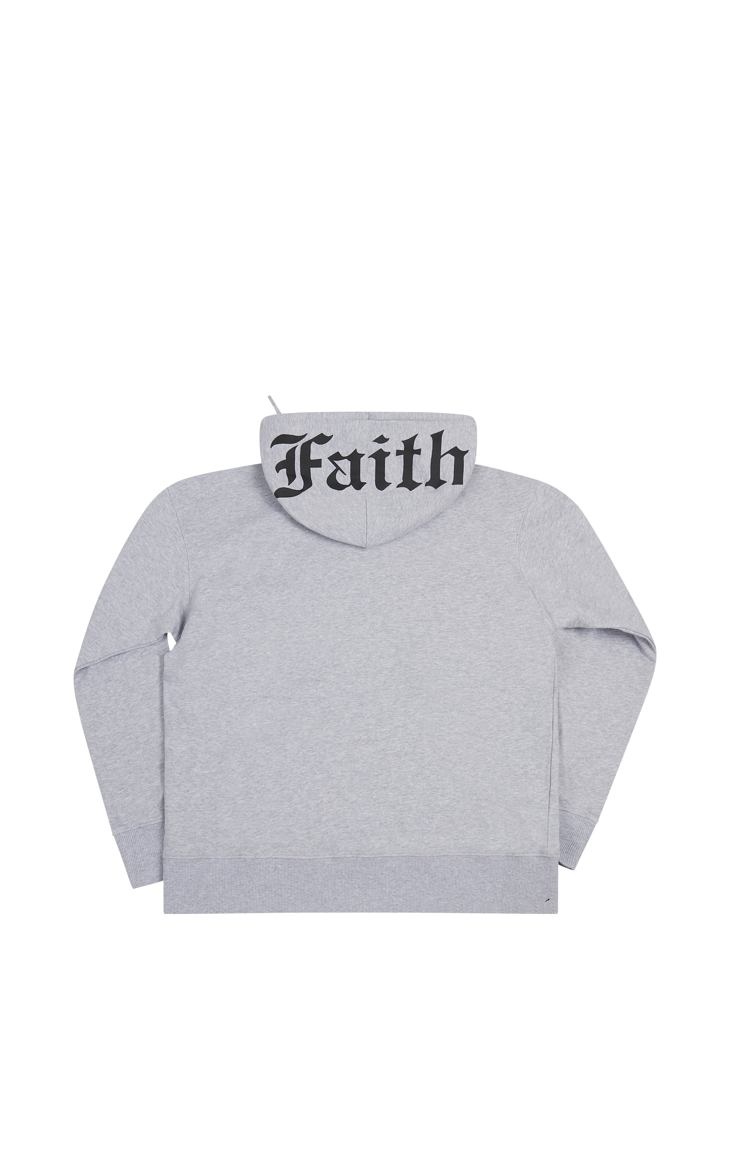 GREY FAITH OVERSIZED HOODIE